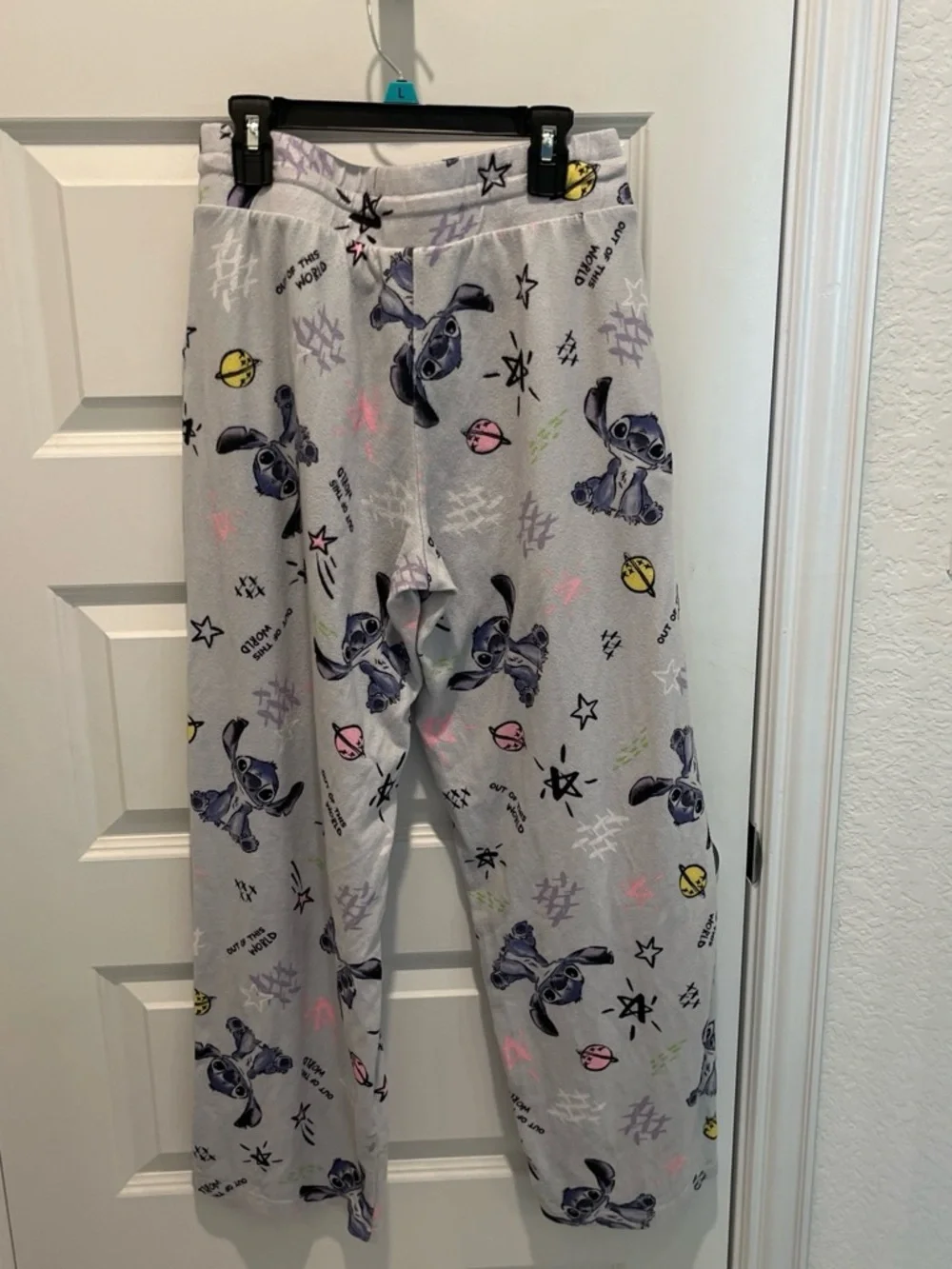 Girls' Pajama Set with Stitch Print
